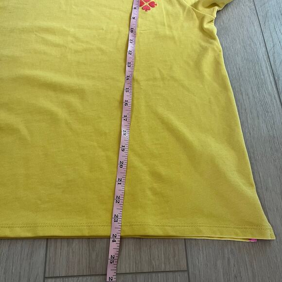 Kate Spade Women’s Yellow Logo Tee Sz L - Picture 8 of 9